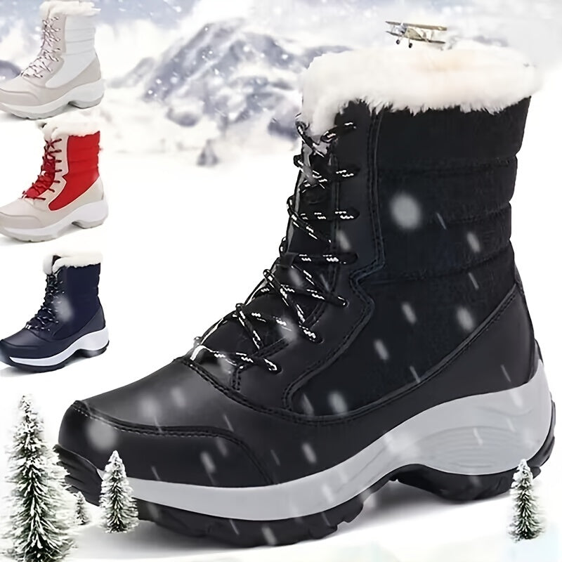 Stijlvolle en warme dames snowboots met pluche voering tegen de kou! Perfect voor de winter. Ontdek ze hier! afbeelding 3