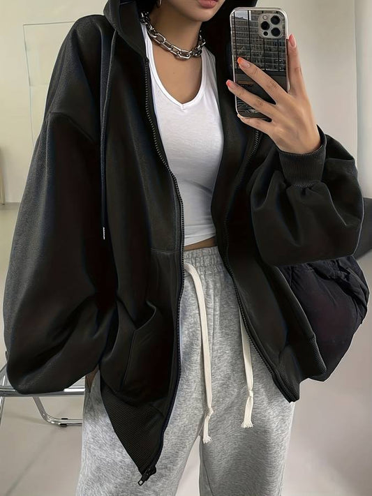 Mila | Capuchon vest met oversized fit Farromode afbeelding 1