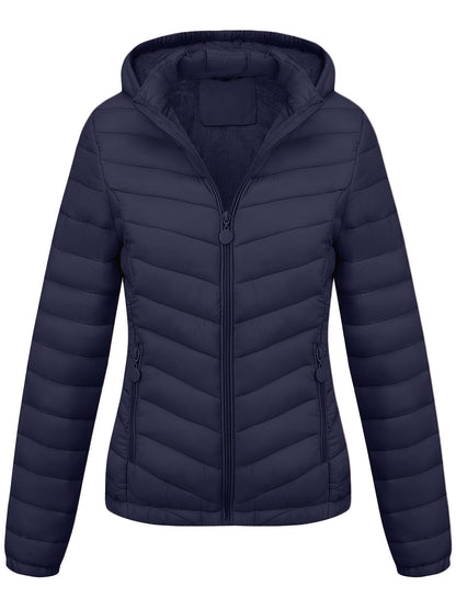 Stijlvolle en Comfortabele Puffy Hoodie Jas van Zachte Katoenmix | Herfst & Winter Essentieel afbeelding 3