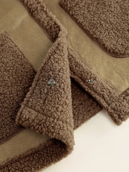 Pluche mouwloos gilet van luxe katoenmix voor herfst en winter afbeelding 6