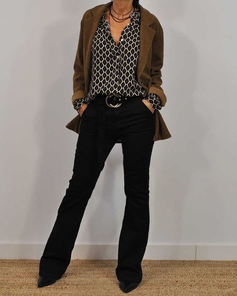 Carice | Blouse met lange mouwen