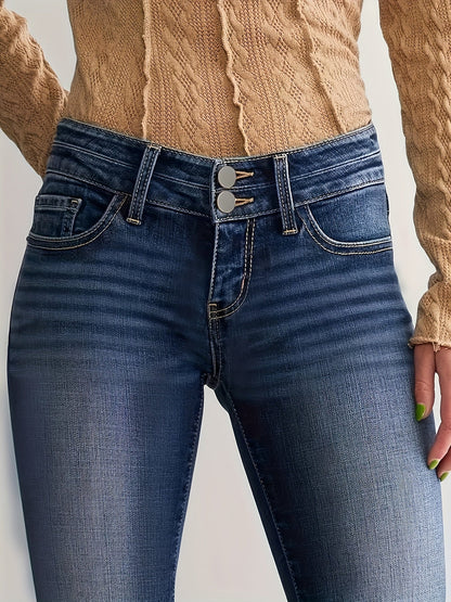 Hoge taille flared leg jeans: trendy, comfortabel en veelzijdig - Shop nu! afbeelding 7