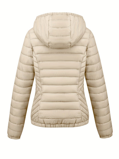 Modieuze gewatteerde ritsbare hoodie jas - stijlvol & warm voor elke gelegenheid! afbeelding 10