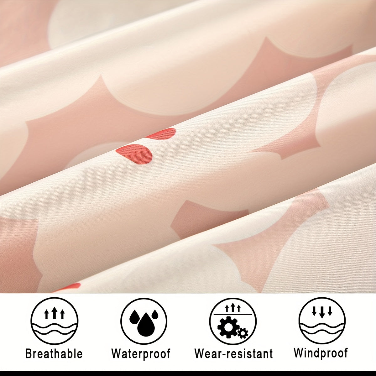 Stijlvolle waterdichte poncho met bloemenprint - Duurzaam en fashionable afbeelding 8