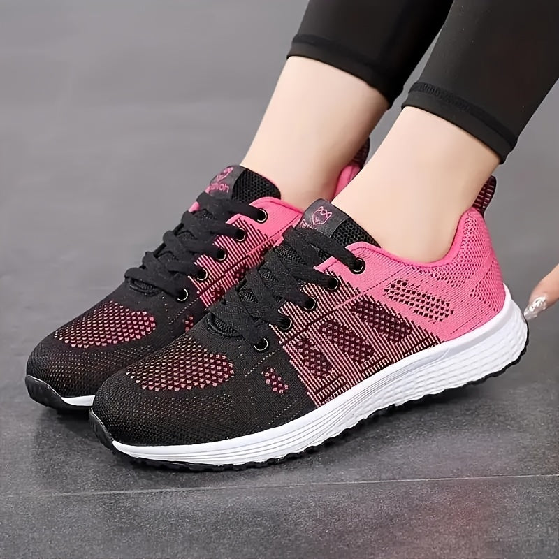 Ademende gebreide damessneakers afbeelding 4