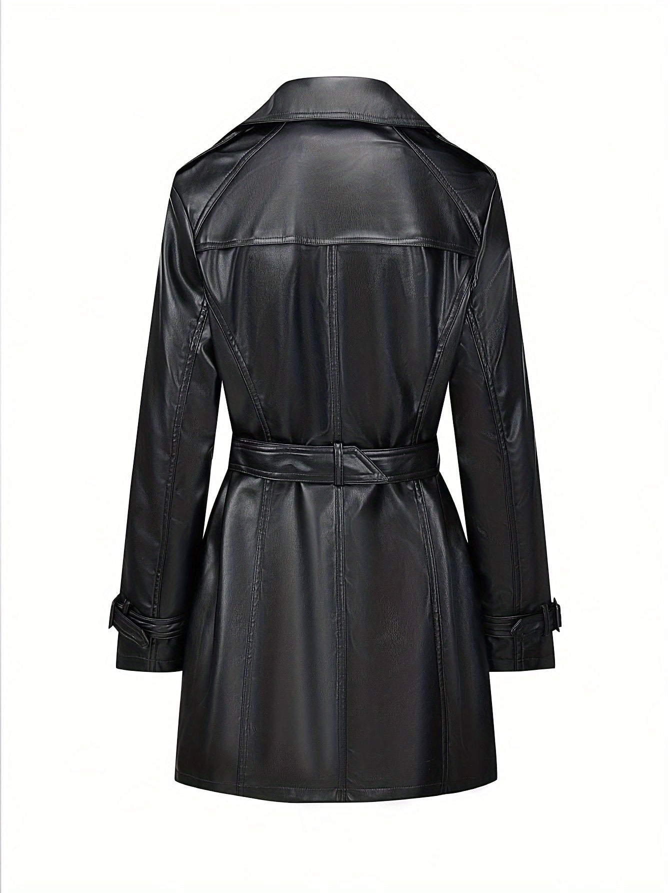 Tijdloze Vintage Trenchcoat in Katoenmix | Dubbelrijig en Getailleerd | Voor de Lente en Herfst afbeelding 2