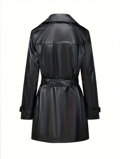 Tijdloze Vintage Trenchcoat in Katoenmix | Dubbelrijig en Getailleerd | Voor de Lente en Herfst afbeelding 2
