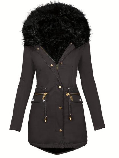 Trendy parka jas van luxe katoenmix | Verstelbare taille en praktische zakken | Perfect voor herfst en winter afbeelding 2