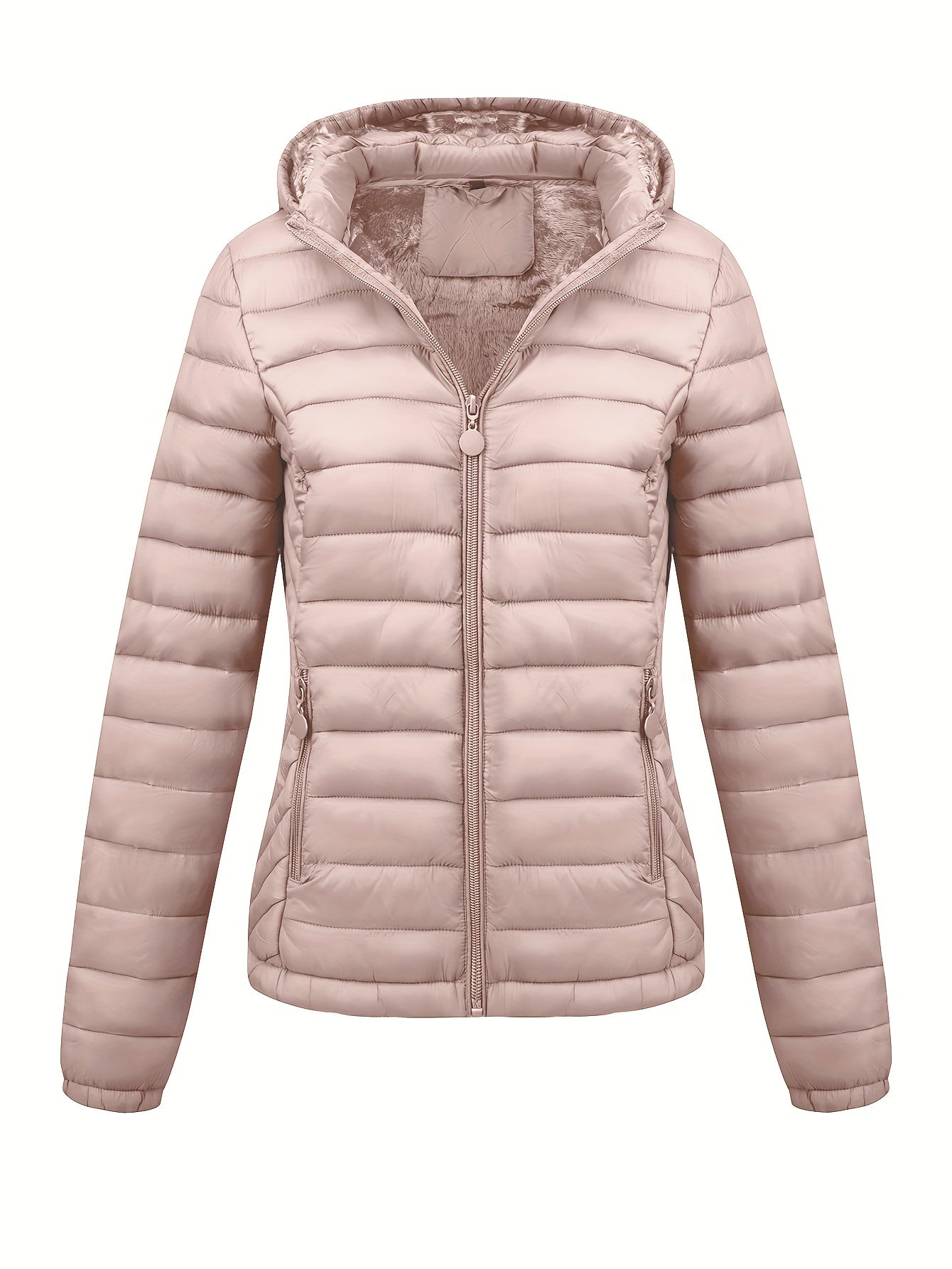 Modieuze gewatteerde ritsbare hoodie jas - stijlvol & warm voor elke gelegenheid! afbeelding 3