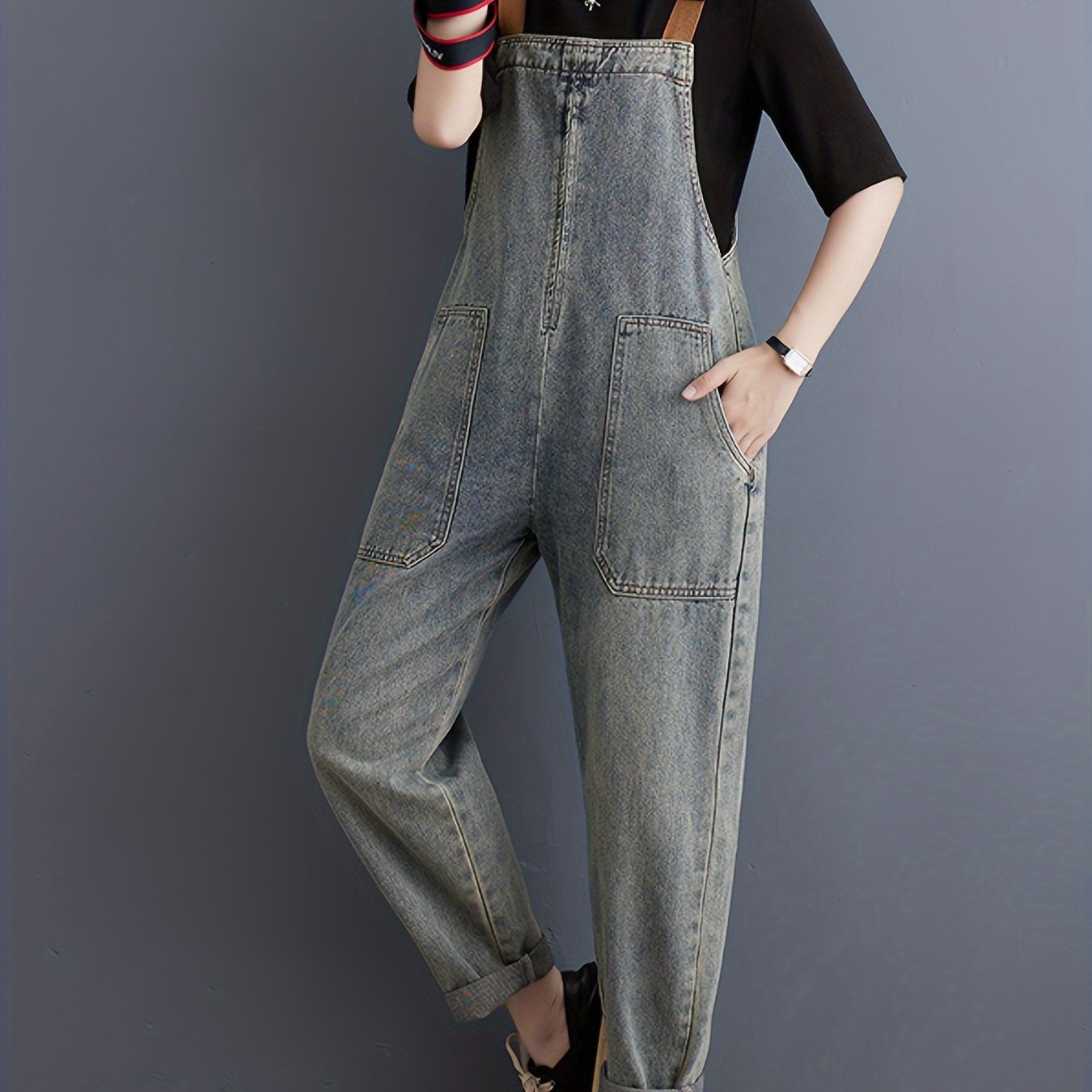 Trendy dames denim overall | Duurzaam, veelzijdig & comfortabel afbeelding 9