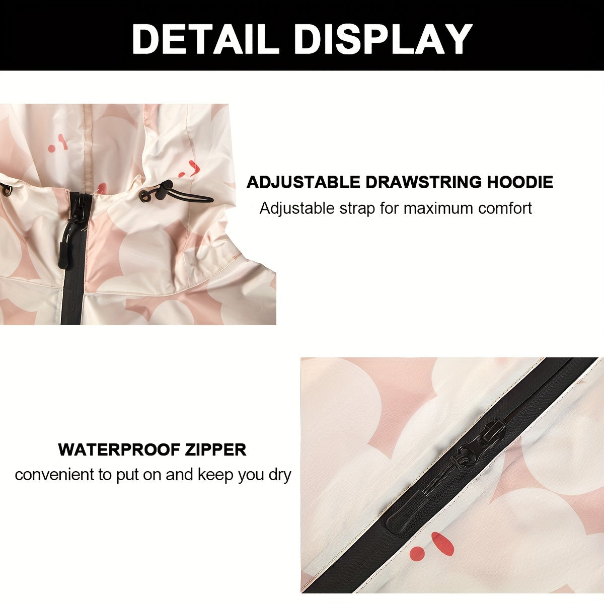 Stijlvolle waterdichte poncho met bloemenprint - Duurzaam en fashionable afbeelding 7