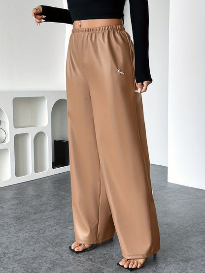 Stijlvolle en Comfortabele Dames Kunstlederen Broeken | Hoge Taille en Elastische Band | Herfst en Winter | Bestel Nu! afbeelding 4