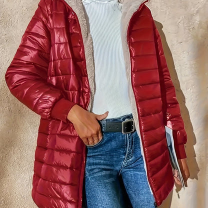 Feline fleece gevoerde jas - stijlvol én warm voor de herfst en winter afbeelding 13