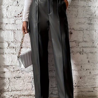 Stijlvolle hoge taille broek van katoenmix met luxe details | Perfect voor herfst en winter | Shop nu! afbeelding 12