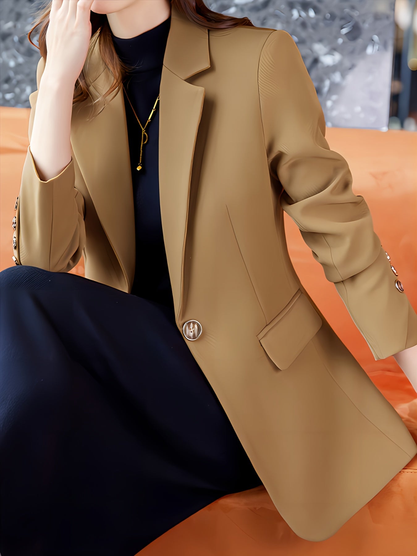 Stijlvol en veelzijdig: Ontdek de Perfecte Blazer voor Elke Gelegenheid! Luxe, duurzame katoenmix. Shop Nu. afbeelding 7