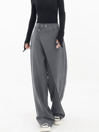 Nina | Asymmetrische wijde broek
