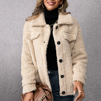 Lotte | Dubbelzijdige teddy fleece jas Farromode afbeelding 1