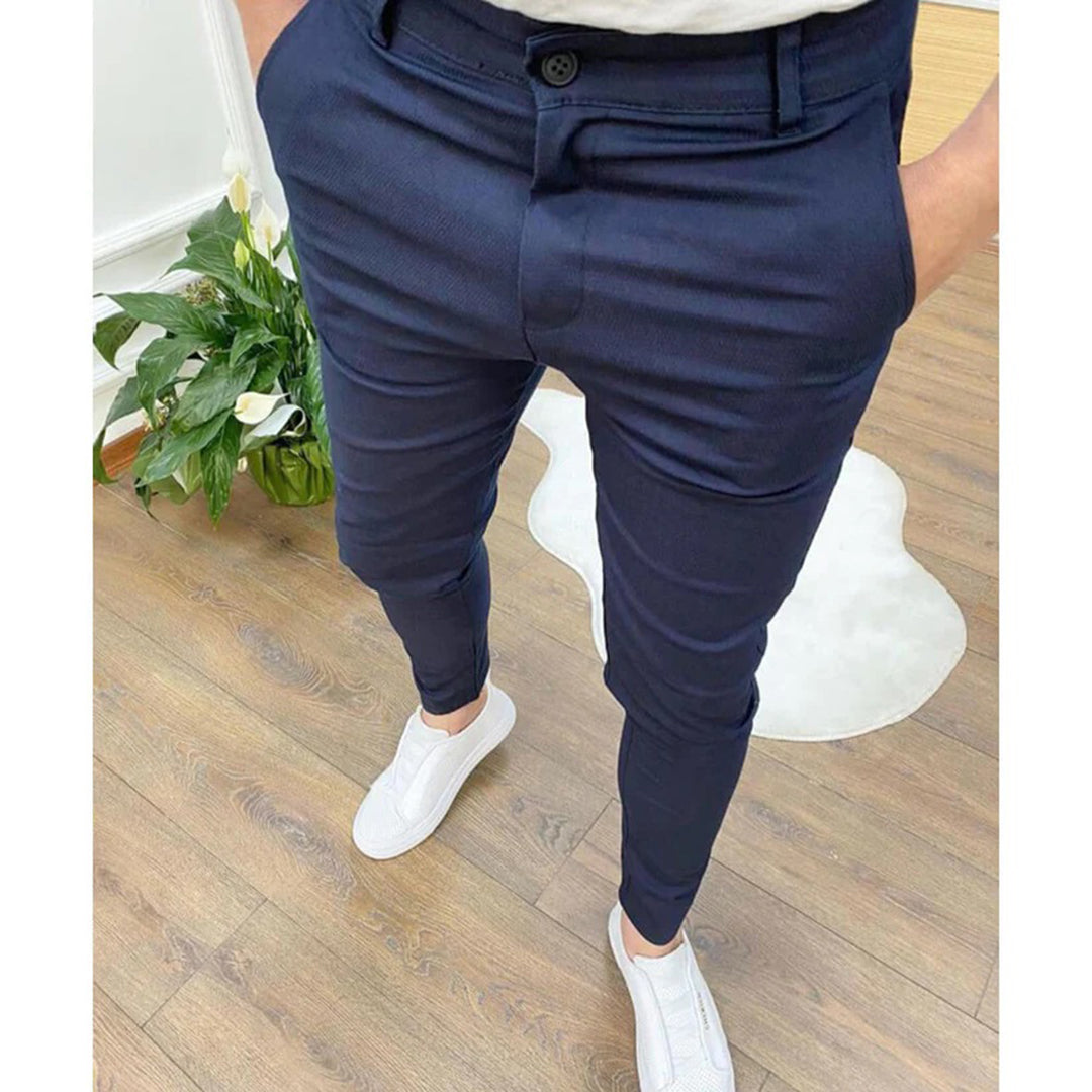 Stijlvolle en comfortabele regular fit broek van hoogwaardige katoenmix - een essentiële aanvulling voor je garderobe afbeelding 15