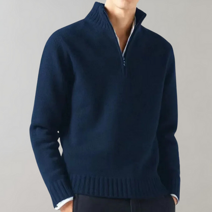 Stijlvolle heren sweater met halve rits - Comfortabel en veelzijdig in de lente, herfst en winter afbeelding 25