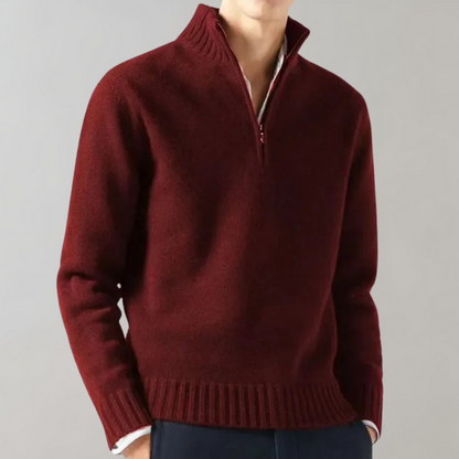 Stijlvolle heren sweater met halve rits - Comfortabel en veelzijdig in de lente, herfst en winter afbeelding 31