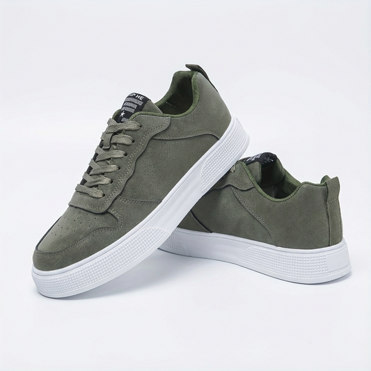 Daan | Effen kleur lage heren sneakers