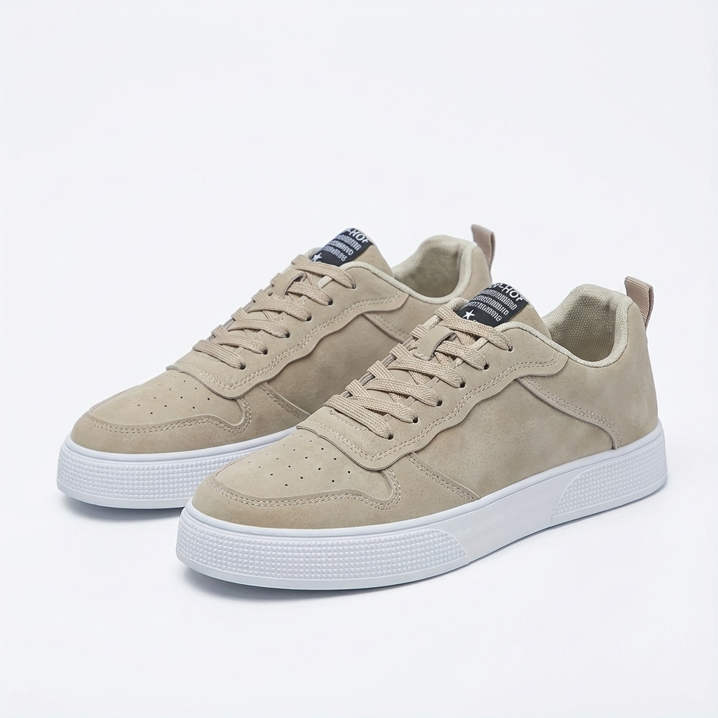 Daan | Effen kleur lage heren sneakers
