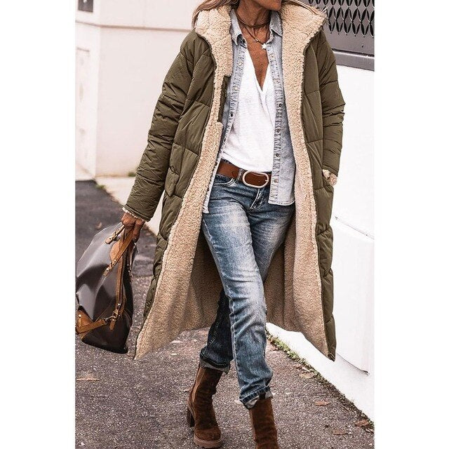 Lotte | Hazel fleece & casual kapmantel