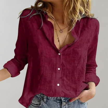 Nina | Katoenen damesblouse