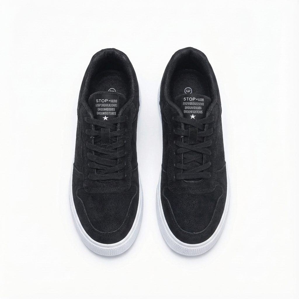 Daan | Effen kleur lage heren sneakers