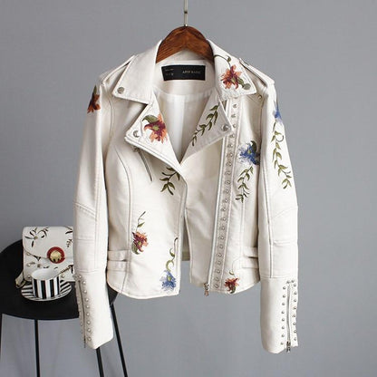 Flora | Leren jack