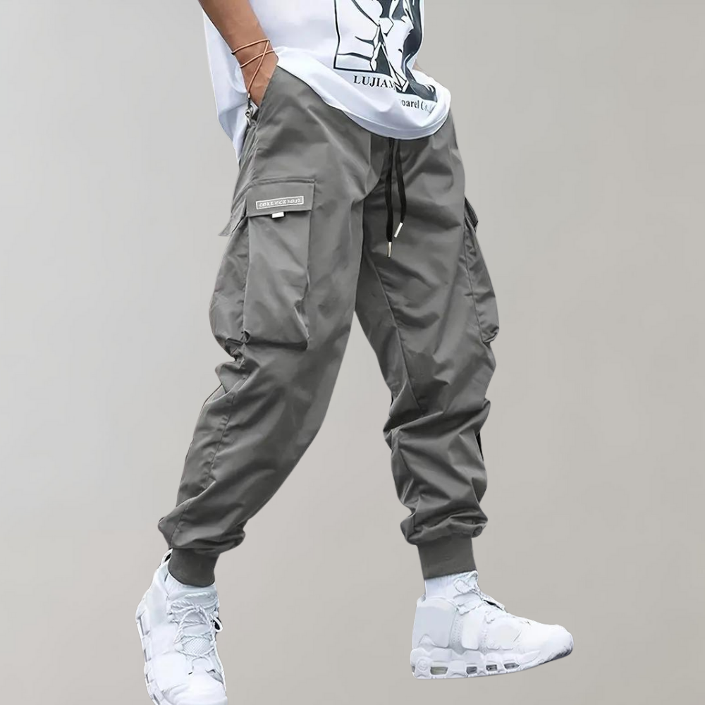 Grijze cargo broek voor heren
