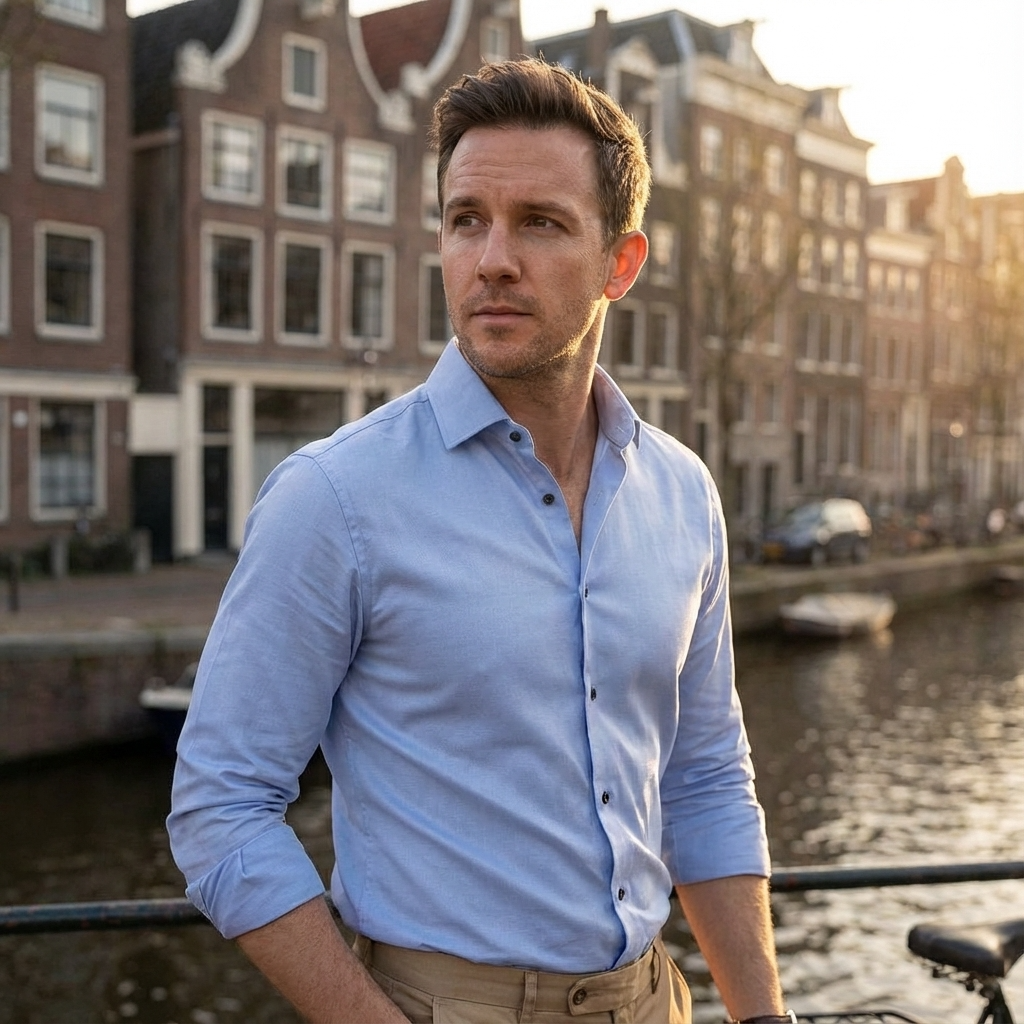 Heren Stretch Overhemd