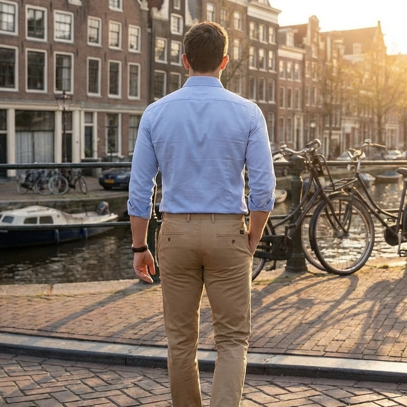 Heren Stretch Overhemd