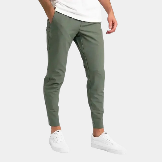 Blauwe stretch broek voor heren