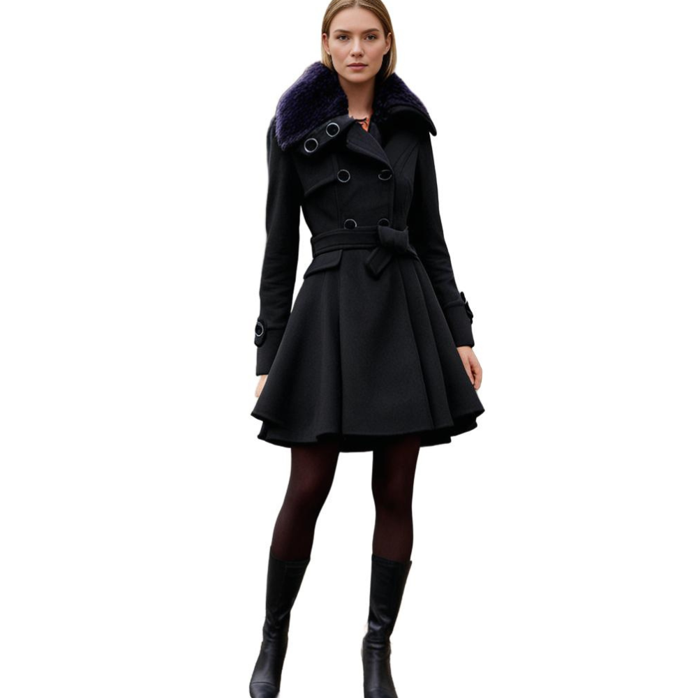 Nina | Warme lange winterjas voor dames
