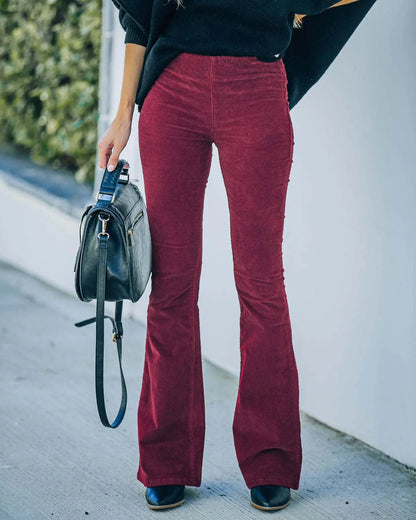 Selena | Hoge taille flare broek voor dames