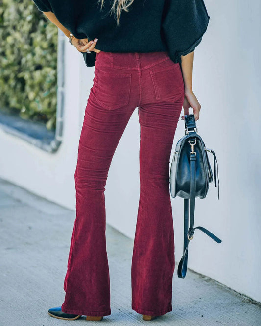 Selena | Hoge taille flare broek voor dames