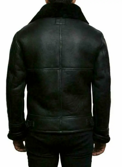 Ravi | Leren winterjack