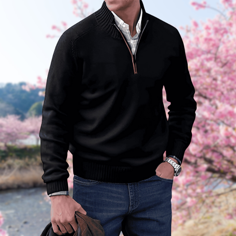 Casual Herentrui met Rits - Comfort & Stijl voor Herfst & Winter afbeelding 14