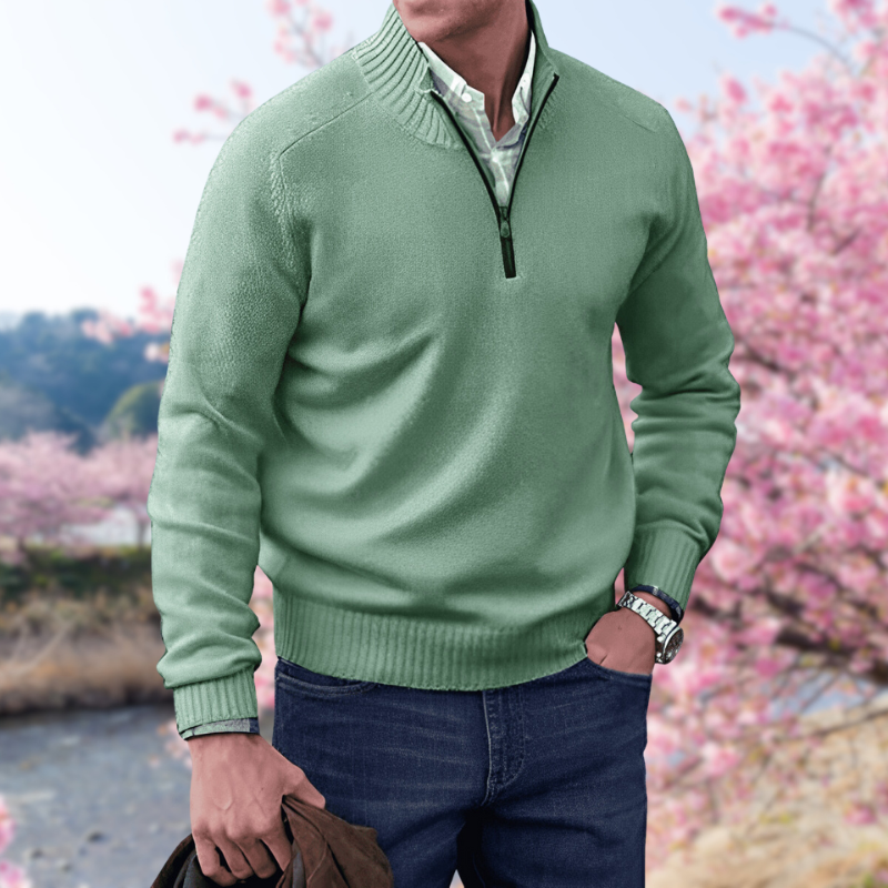 Casual Herentrui met Rits - Comfort & Stijl voor Herfst & Winter afbeelding 21