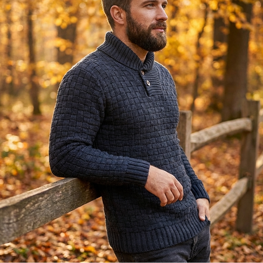 Finn | thermische gebreide trui voor heren