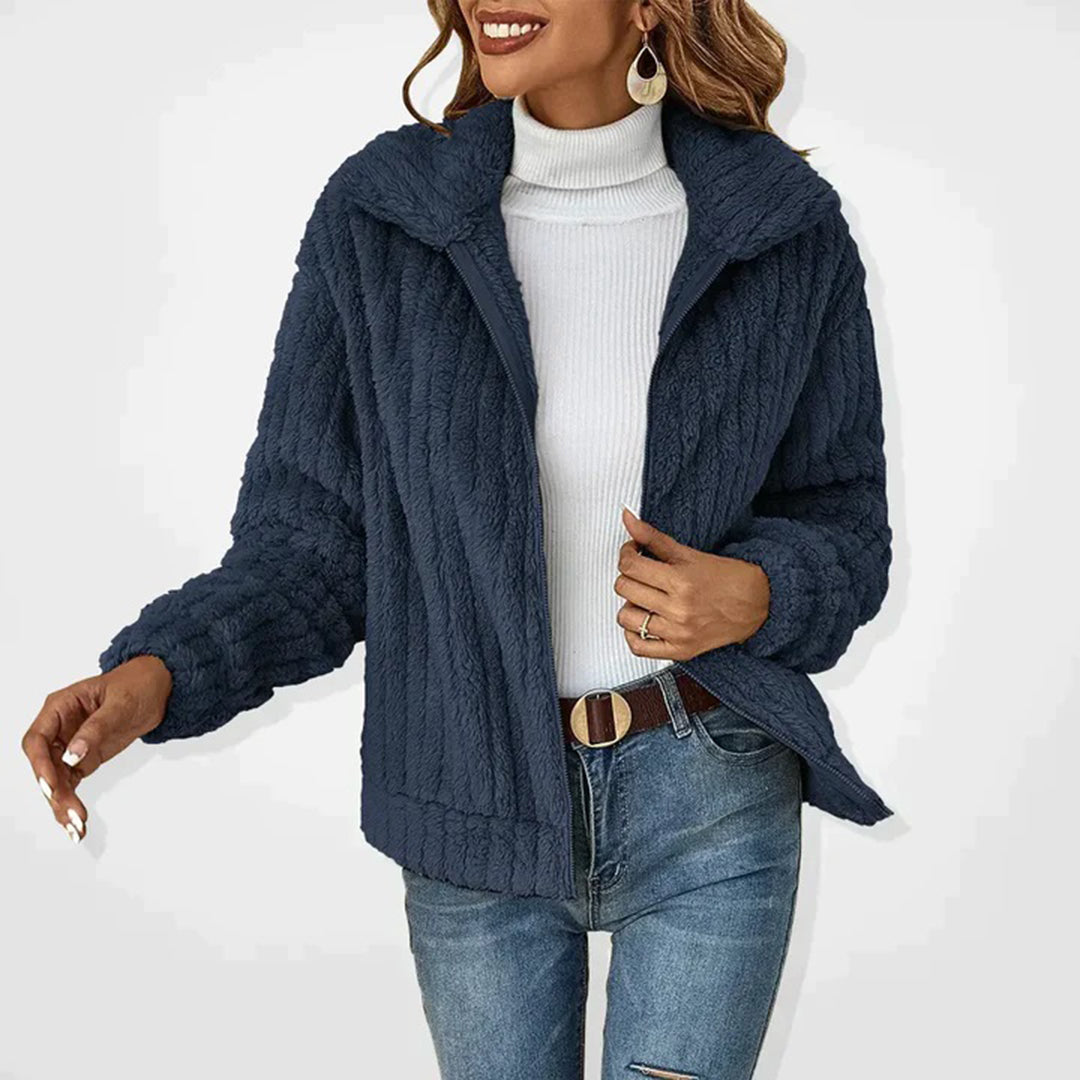 Fleur | Lang fleece vest voor dames