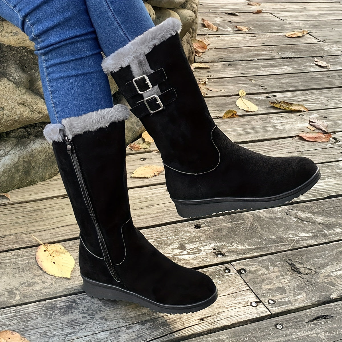 Donzige winterlaarzen voor dames: ultiem comfort en stijl in de kou! afbeelding 3