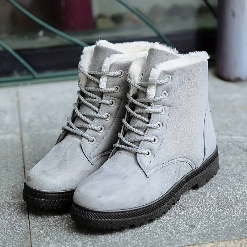 Antislip damessneeuwlaarzen met warme voering - Veilige winterstappen afbeelding 3