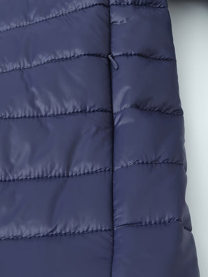 Warme puffy jas met rits en imitatiefbont voering | Stijlvol en comfortabel | Voor herfst en winter afbeelding 9