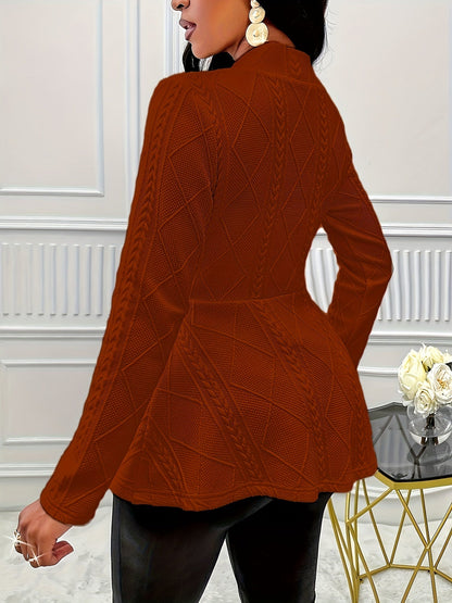 Lange Mouwen Blazer van Katoenmix | Tijdloze en Comfortabele Stijl afbeelding 10