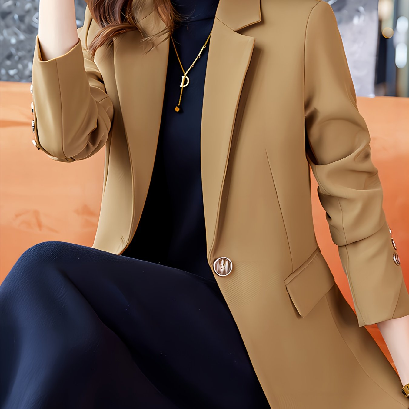 Stijlvol en veelzijdig: Ontdek de Perfecte Blazer voor Elke Gelegenheid! Luxe, duurzame katoenmix. Shop Nu. afbeelding 13