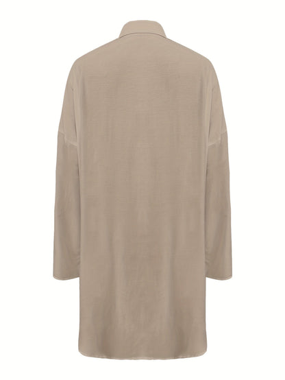 Stijlvolle, comfortabele overhemdjurk van luxe katoenmix - perfect voor elke gelegenheid afbeelding 8
