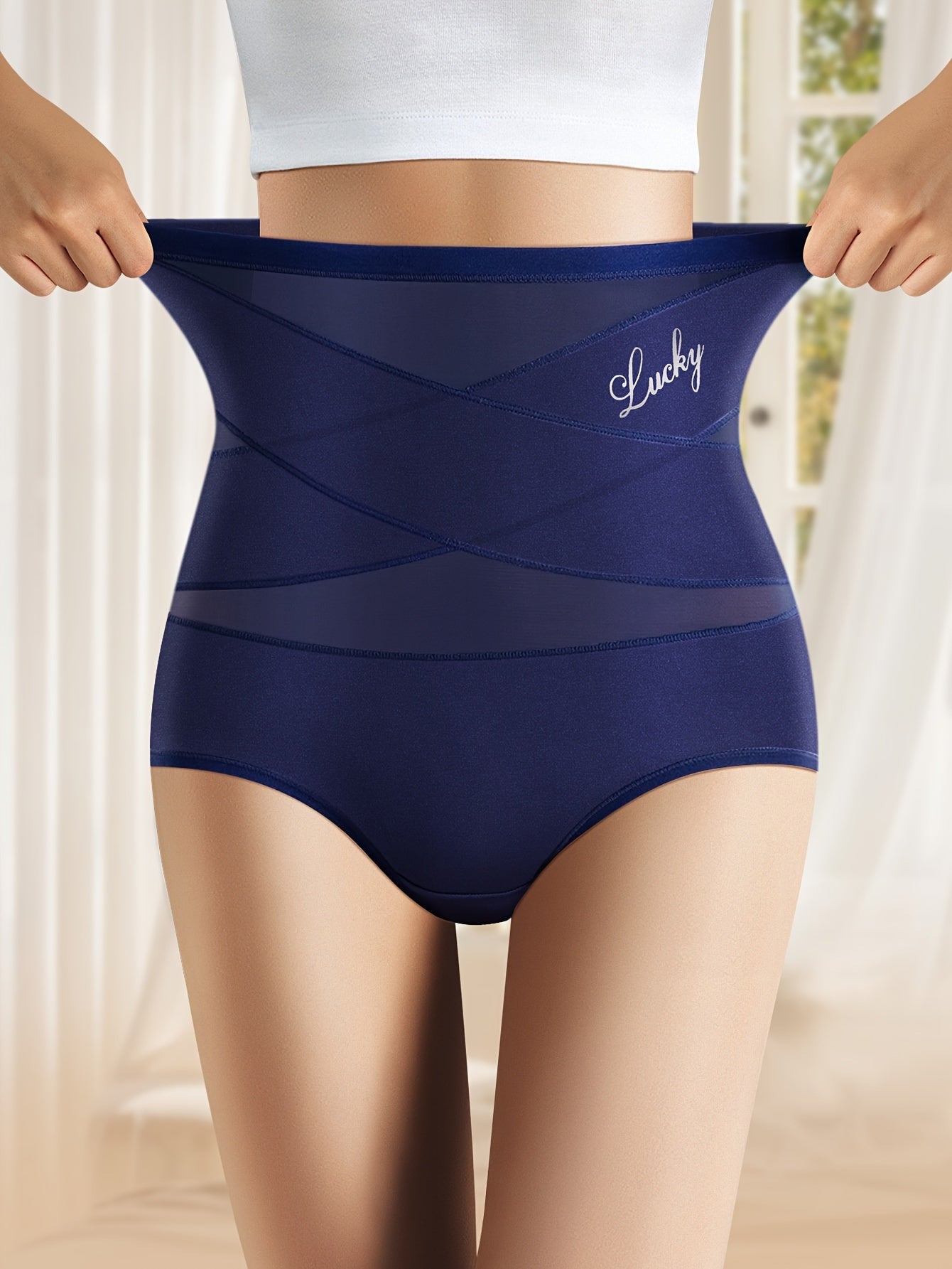 Naadloze hoge taille mesh slipjes voor buikcontrole en billift - Ultiem comfort en vormende pasvorm - Shop nu! afbeelding 3