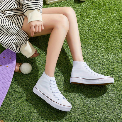 Casual canvas sneakers met rubberen zool afbeelding 6